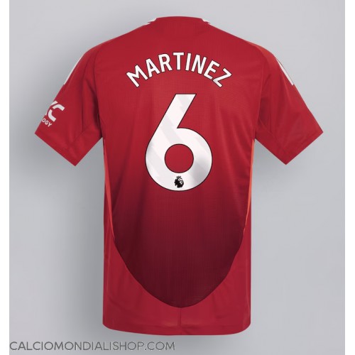 Maglie da calcio Manchester United Lisandro Martinez #6 Prima Maglia 2024-25 Manica Corta